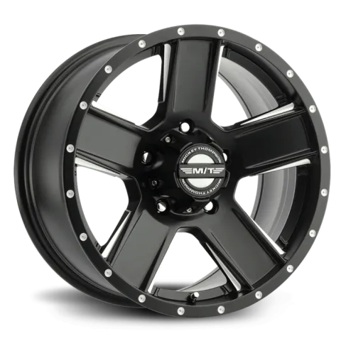SD-5 Black 20X9 with 8X180 Bolt Pattern 5.50 Back Space Matte Black