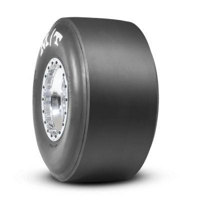 ET Drag 13.0 Inch 24.5/9.0-13 Painted White Letter Racing Bias Tire Mickey Thompson