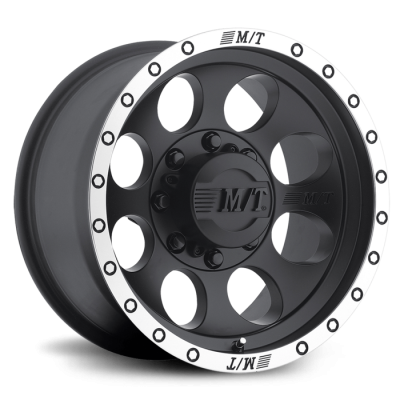 Classic Baja Lock 15X8 with 5X5.50 Bolt Pattern 3.625 Back Space Matte Black