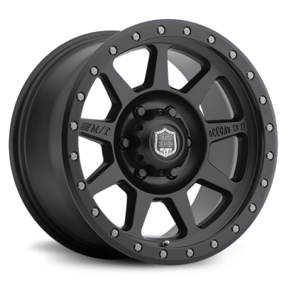 Deegan 38 PRO 4 Black 17X9 with 5X4.50 Bolt Pattern 5.394 Back Space Matte Black