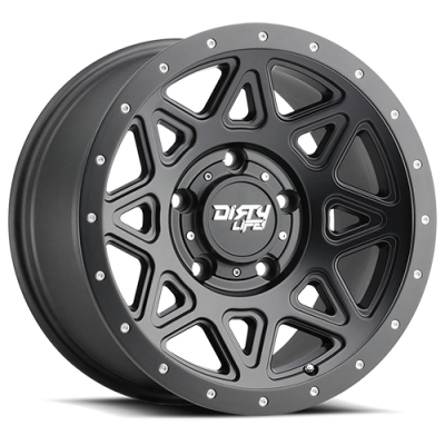 Dirty Life Race Wheels Theory 9305 Satin Black 18X9 5-127 0Mm 78.1Mm