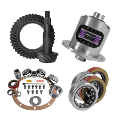 8.2 inch GM 3.73 Rear Ring and Pinion Install Kit 28 Spline Positraction 2.25 inch Axle Bearings Yukon Gear & Axle