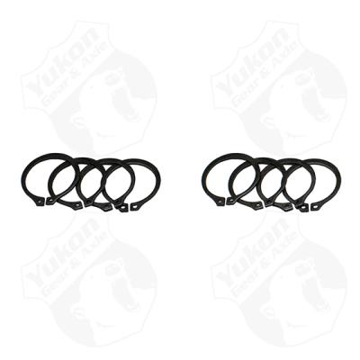 4 Full Circle Snap Rings Fit 297X U-Joint With Aftermarket Axle Yukon Gear & Axle