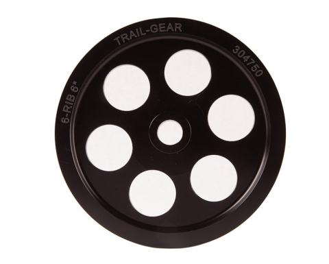 Power Steering Pulley Serpentine 6-Rib 6 Inch Trail Gear