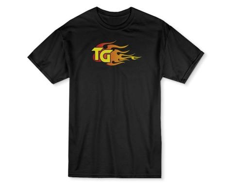 T-Shirt Trail Gear Flame Black Mens Small Trail Gear