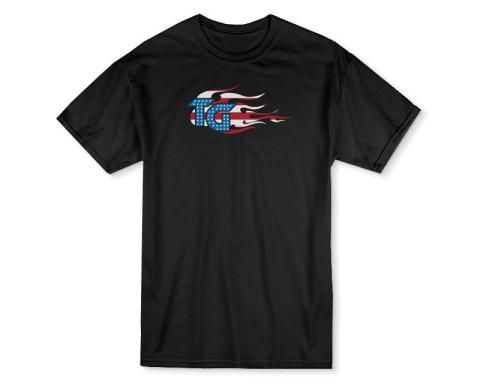 T-Shirt Trail Gear Stars/Stripes Black Mens Small Trail Gear