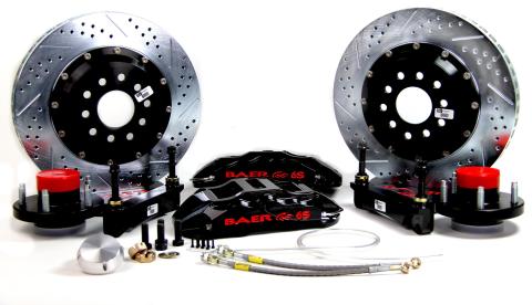 Brake System 14 Inch Front Extreme+ Black 74-78 Mustang II BAER Brakes