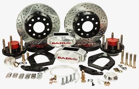 Brake System 11 Inch Front SS4+ Deep Stage Drag Race Clear 65-73 Ford Car Drum/Disc BAER Brakes