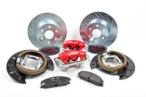 Brake System 14 Inch Rear AlumaSport 99-14 GM 1500 BAER Brakes