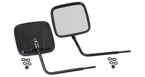 JEEP CJ/YJ/TJ/JK Outback Mirrors Pair 76-18 CJ and Wrangler YJ/TJ/JK Powdercoat Black Kentrol