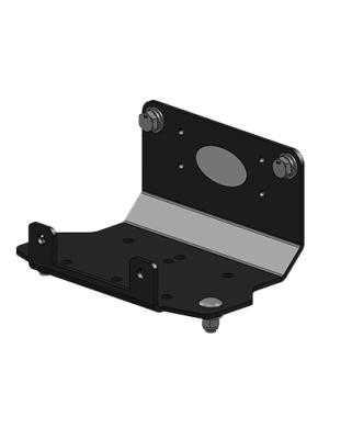 Yamaha ATV Winch Mount Black Powdercoated Steel 16-20 Grizzly Mile Marker
