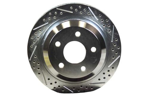 Rear Rotor Replacement 12 Inch Slot Drill W/Zinc Drivers Side BAER Brakes