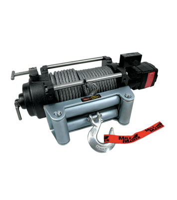 12000 Lb Hydraulic Winch 18.7 C.I. Hydraulic Motor w/Roller Fairlead 100 Foot Cable H12000 Mile Marker