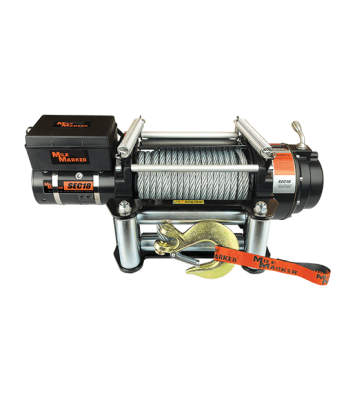 18000 LB Winch 7.7 HP Series Wound Motor 79 Foot Steel Cable SEC18 ES Premium Mile Marker