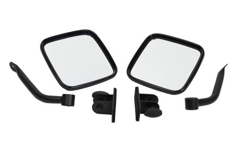 Jeep TJ/JK E-Z Detach Mirrors Pair 97-18 Wrangler TJ/JK Textured Black Kentrol