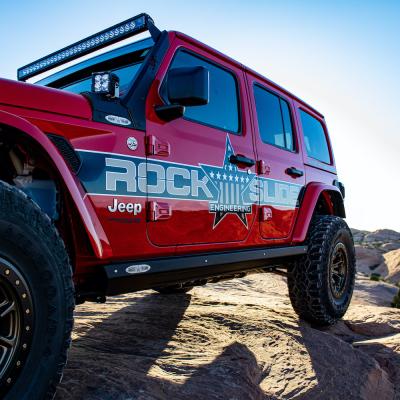Jeep JL Side Step Sliders For 18-Pres Wrangler JL 4 Door Models Set Rock Slide Engineering