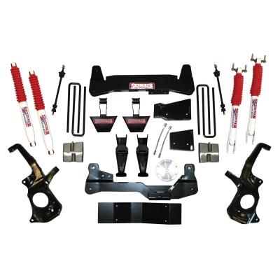 Suspension Lift Kit 11-19 Silverado/Sierra 3500 HD w/Shock 6 Inch Lift Incl. Knuckles Crossmembers Diff Skid Plate Nitro Shocks Skyjacker