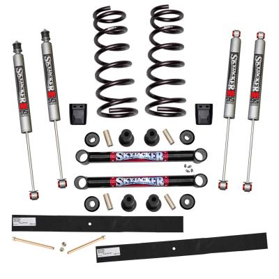 Suspension Lift Kit w/Shock M95 Performance Shocks 2-2.5 Inch Lift Incl. Front Coil Springs Rear Add-A-Leafs Lower Link Bump Stops Skyjacker