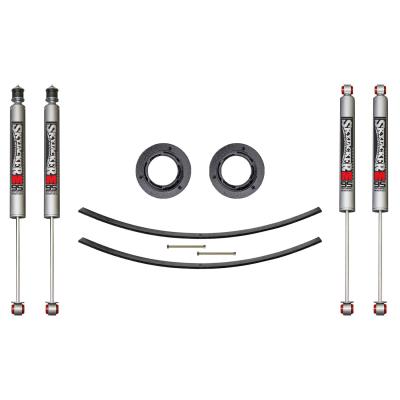 Suspension Lift Kit w/Shock M95 Performance Shocks 2.5 Inch Lift Incl. Front Spacer Kit  Heavy Duty Add-A-Leaf Skyjacker