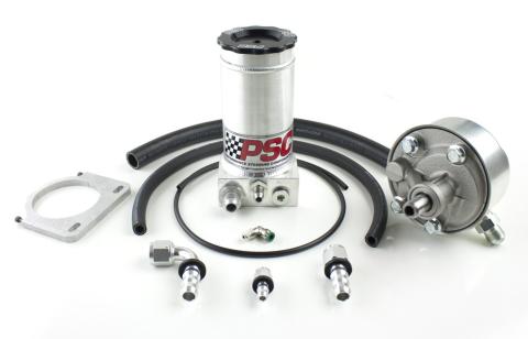Remote-Fill Power Steering Pump and Remote Reservoir Kit, P Pump for 1968-1979 GM Passenger-Truck 2WD/4WD (SAE Inverted Flare) PSC Performance Steering Components