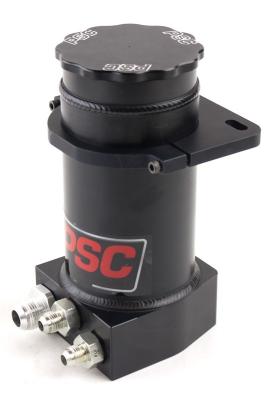 Pro Touring Black Anodized Hydroboost Remote Reservoir Kit, 2X #6AN Return #10AN Feed PSC Performance Steering Components 