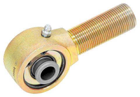 Narrow Forged Johnny Joint 2 Inch 1.850 Inch X 0.562 Inch Ball 1 Inch-14 Left Hand Threaded Shank Externally Greased Each RockJock 4x4