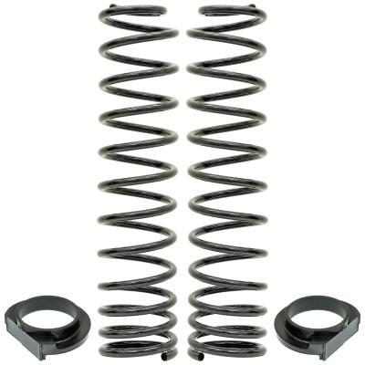 Front Coil Springs 18-Up Wrangler JL 4 Inch Lift Includes Urethane Isolators Pair RockJock 4x4