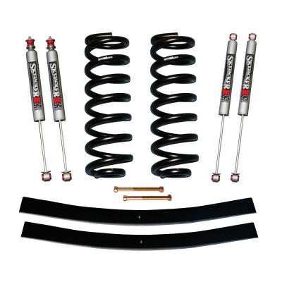 Suspension Lift Kit w/Shock M95 Performance Shocks 1.5-2 Inch Lift Incl. Front Coil Springs Rear Add-A-Leafs Skyjacker