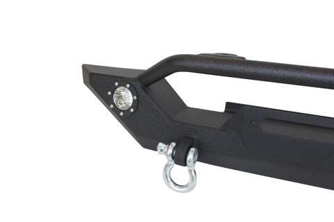 Jeep TJ/YJ Front Bumper W/LED's 87-06 Wrangler TJ/YJ Steel Black Textured Powercoat Fishbone Offroad