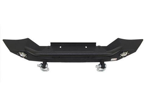 Jeep TJ/YJ Front Bumper W/LED's 87-06 Wrangler TJ/YJ Steel Black Textured Powercoat Fishbone Offroad