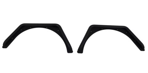 Jeep TJ Tube Fenders Rear 3 Inch Flare 97-06 Wrangler TJ Steel Black Textured Powdercoat Fishbone Offroad