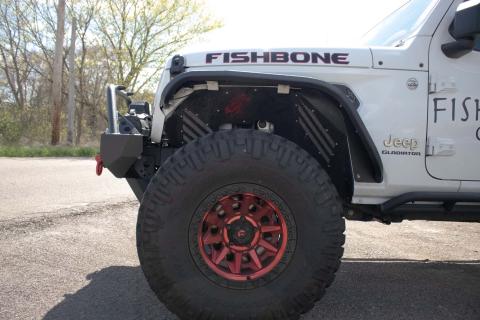 18-Current Jeep Wrangler JL, JLU and 20-Current Jeep Gladiator JT Front Steel Elite Fenders Fishbone Offroad
