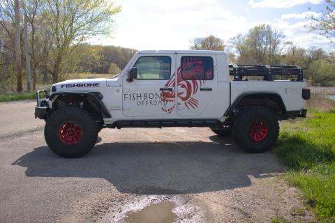 18-Current Jeep Wrangler JL, JLU and 20-Current Jeep Gladiator JT Front Steel Elite Fenders Fishbone Offroad