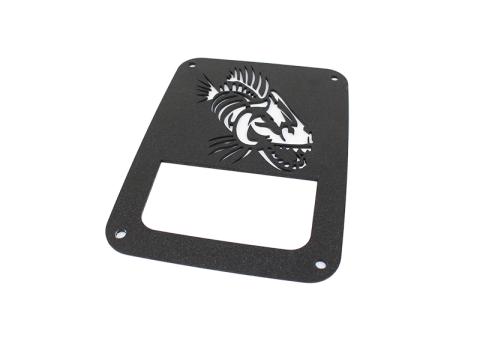 Jeep JK Tail Light Covers 07-18 Wrangler JK Black Textured Powdercoat Fishbone Offroad