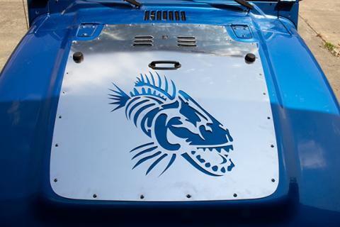 Jeep TJ Hood Louver Raw Unpainted 97-02 Wrangler TJ Fishbone Offroad