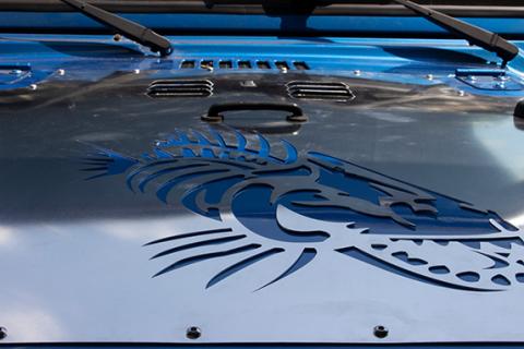 Jeep TJ Hood Louver Raw Unpainted 97-02 Wrangler TJ Fishbone Offroad