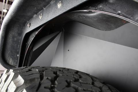 Jeep JK Inner Fenders 07-18 Wrangler JK Front/Rear Set Of 4 Aluminum Black Powdercoat Fishbone Offroad