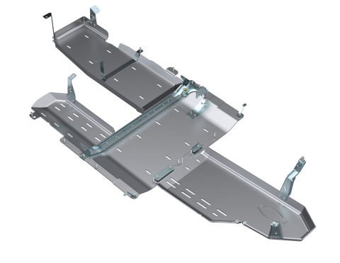 JLU Full Bellypan With Oil Door - 4 Door 3.0L Diesel Aluminum Artec Industries