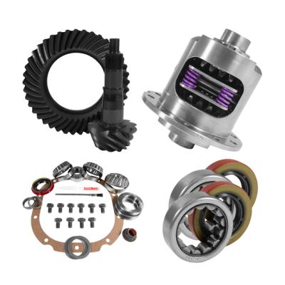8.8 inch Ford 3.55 Rear Ring and Pinion Install Kit 28 Spline Positraction 2.25 inch Axle Bearings Yukon Gear &amp; Axle