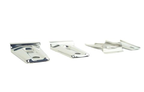 Jeep JK Door Hinge Overlays 4 Pieces 2 Door 07-18 Wrangler JK Polished Silver Kentrol