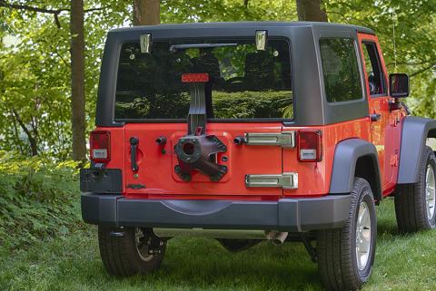 Jeep JK Liftgate Button Covers Pair 07-18 Wrangler JK Polished Silver Kentrol