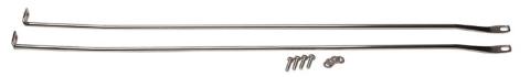 Jeep TJ Strut Rod Kit 97-06 Wrangler TJ Polished Silver Kentrol