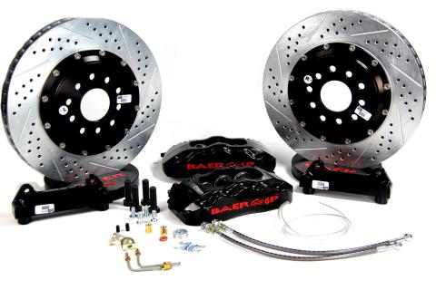 Brake System 14 Inch Front Pro+ Black 03-06 Marauder/Crown Victoria BAER Brakes