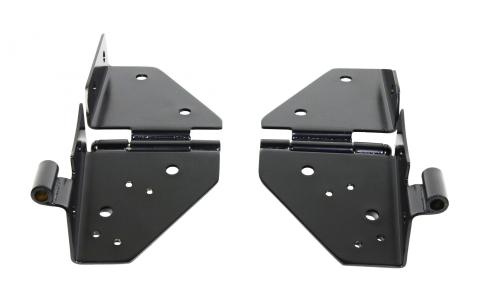 Jeep CJ/YJ Windshield Hinge Pair 76-95 CJ and Wrangler YJ Powdercoat Black Kentrol