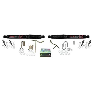 Steering Stabilizer Dual Kit Black Dual Kit Incl. Mounting Brackets Mounting Hardware Skyjacker