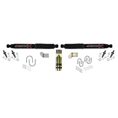 Steering Stabilizer Dual Kit Black Dual Kit w/3.75 Inch Axle Tube Skyjacker