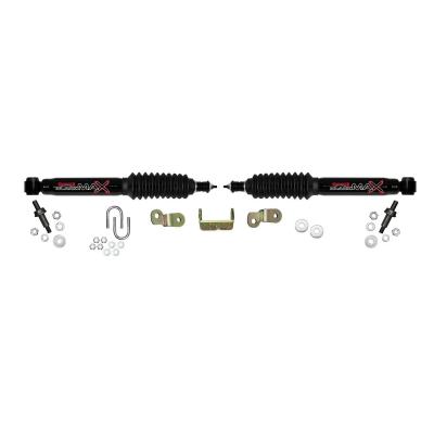 Steering Stabilizer Dual Kit Black Dual Kit Can Only Be Used w/Skyjacker Suspension Lift For 1500HD and 3/4 and 1 Ton Skyjacker