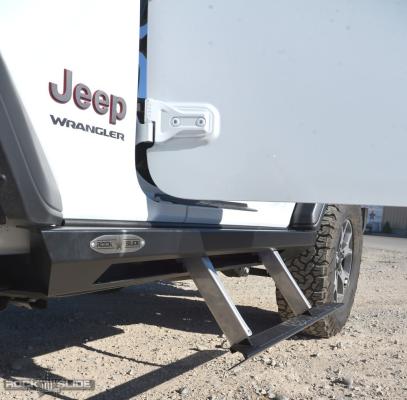 Jeep JL Side Step Sliders For 2024 Wrangler JL 2 Door Models Passenger Side Sub Part Rock Slide Engineering