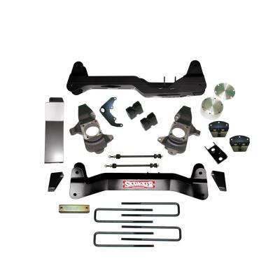 Lift Kit 6 Inch Lift 01-06 Silverado/Sierra W/Cross Members Differential Drop Bracket CV Spacer Rear Block U Bolt Knuckles Skid Plates Torsion Bar Drop Bracket Skyjacker