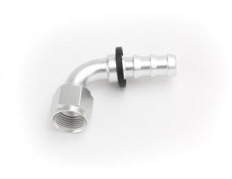 Fitting, #12 JIC 90 Degree Low Pressure Push Lock PSC Performance Steering Components
